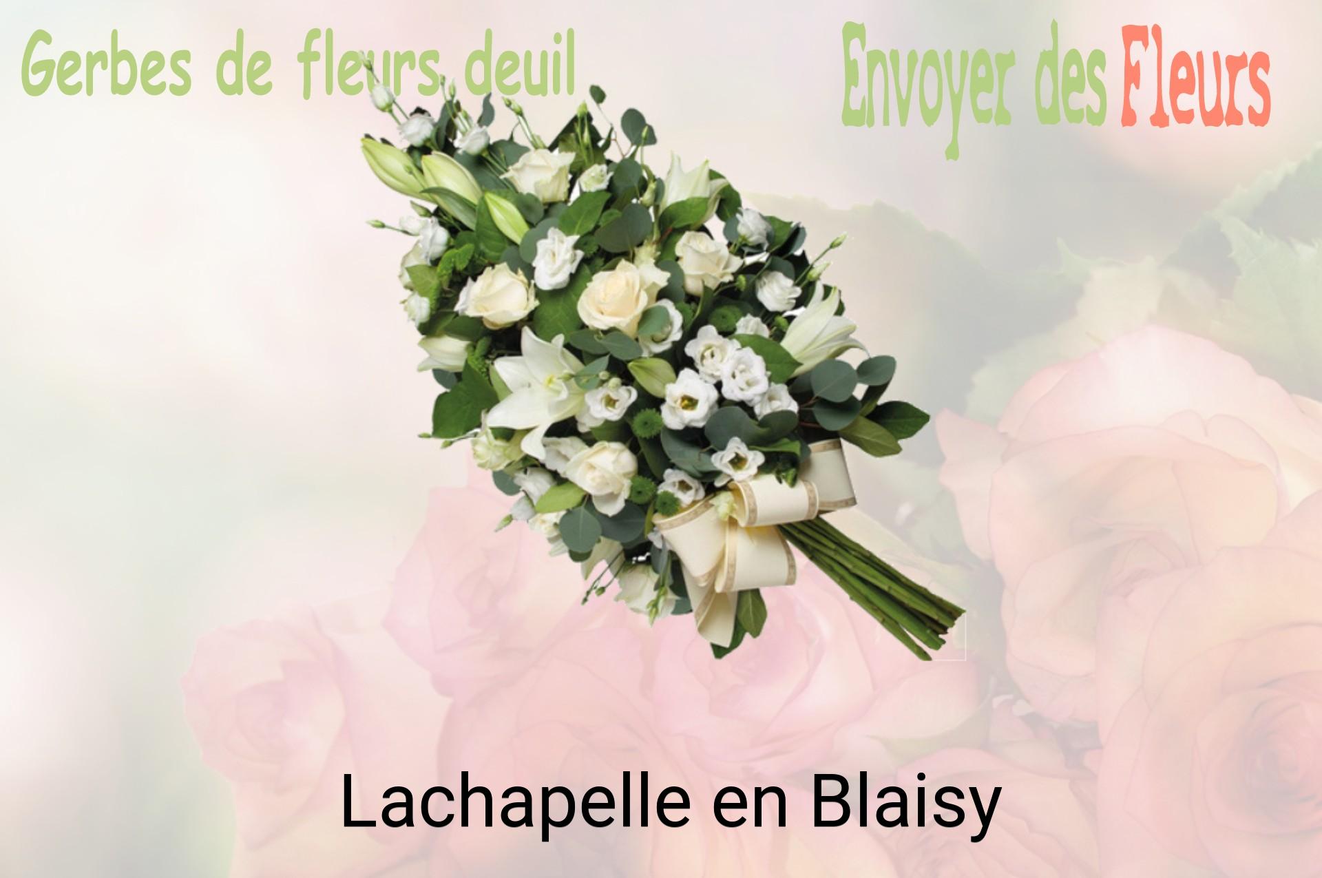 Gerbe de fleurs de deuil livrée à Lachapelle-en-Blaisy